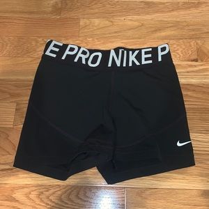 Nike Pro 3 inch Black Spandex Shorts
